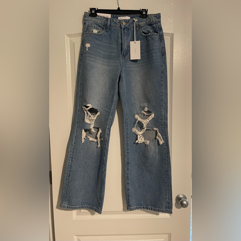 Vervet Distressed Women's wide leg Jeans